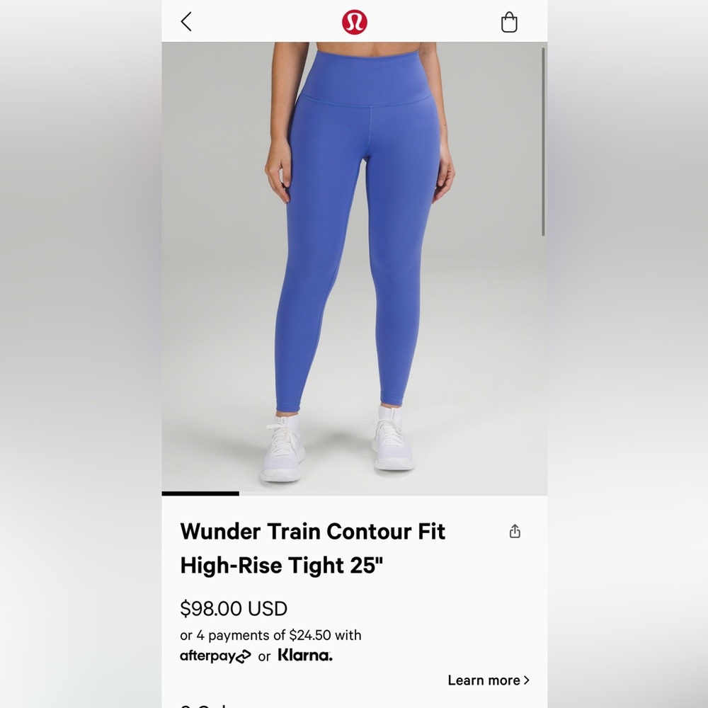 BNWT lululemon wunder train contour fit